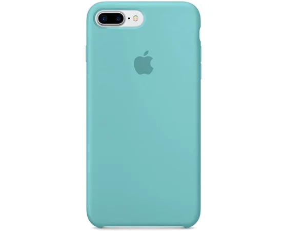 Чехол Silicone case (AAA) для Apple iPhone 7 plus / 8 plus (5.5") Бирюзовый / Marine Green