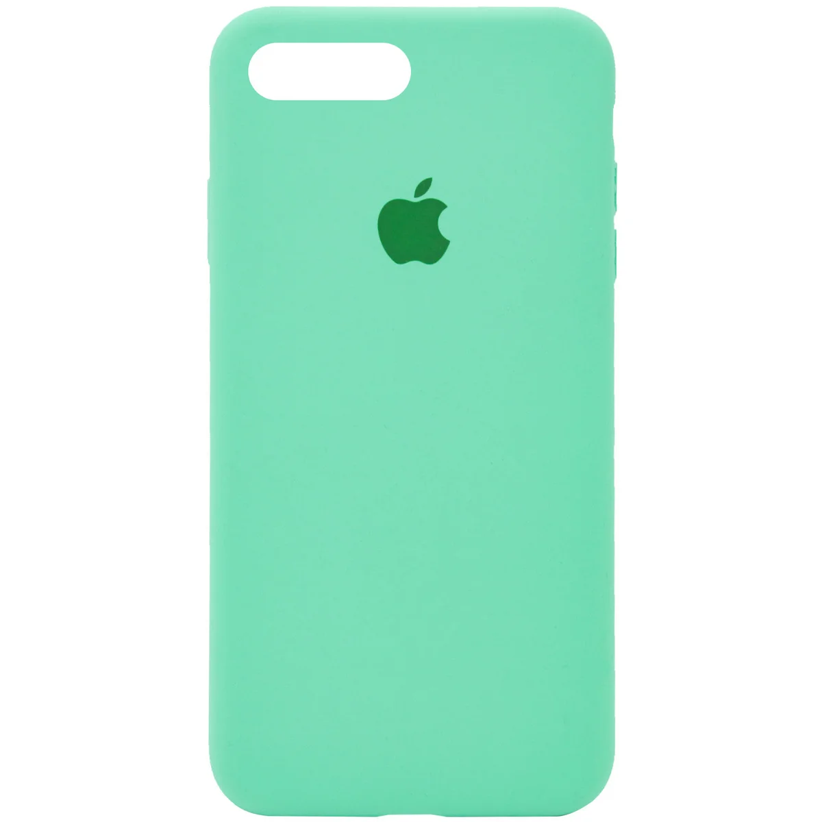 Чехол Silicone case (A) (с закрытым низом) для Apple iPhone 7 plus / 8 plus (5.5") Зеленый / Spearmint