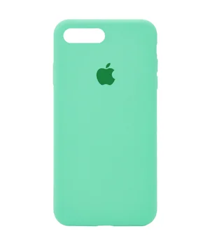 Чехол Silicone case (A) (с закрытым низом) для Apple iPhone 7 plus / 8 plus (5.5") Зеленый / Spearmint