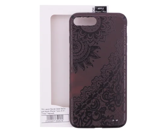 TPU чехол Secret Case Series для Apple iPhone 7 plus / 8 plus (5.5") Узор / Черный