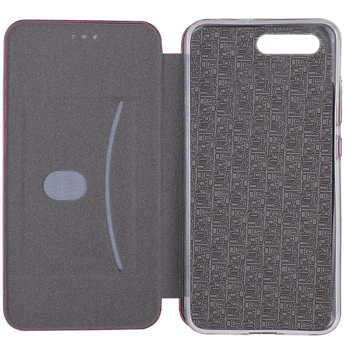 Кожаный чехол-книжка Classy для Apple iPhone 7 plus / 8 plus (5.5") Бордовый