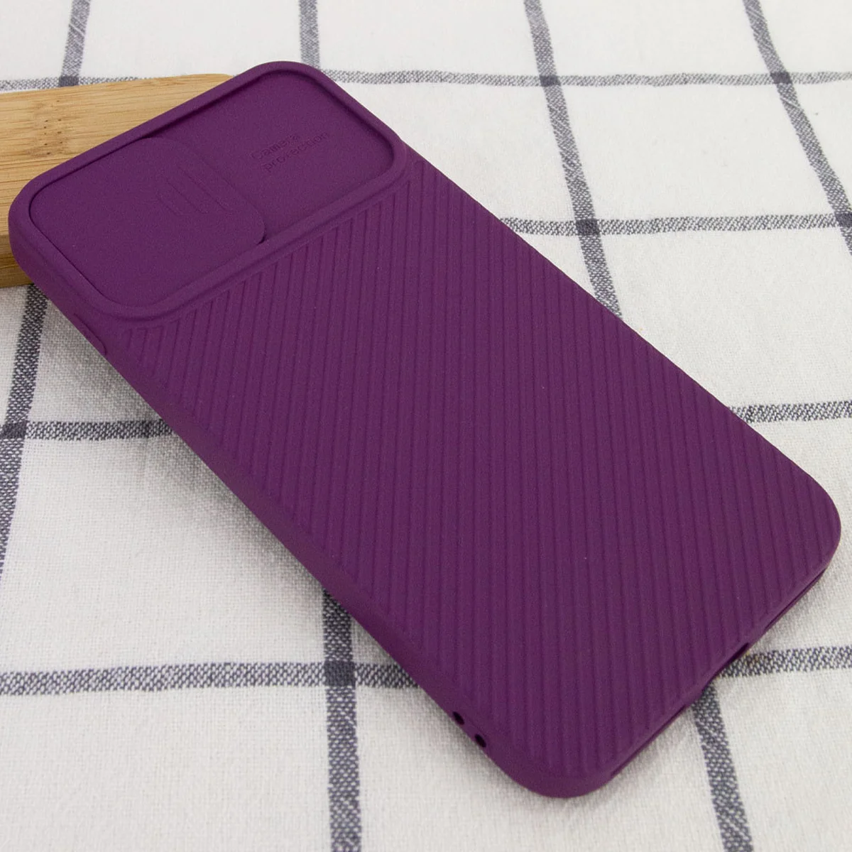 Чехол Camshield Square TPU со шторкой для камеры для Apple iPhone 7 plus / 8 plus (5.5") Фиолетовый