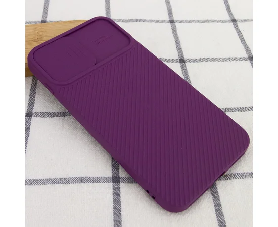 Чехол Camshield Square TPU со шторкой для камеры для Apple iPhone 7 plus / 8 plus (5.5") Фиолетовый