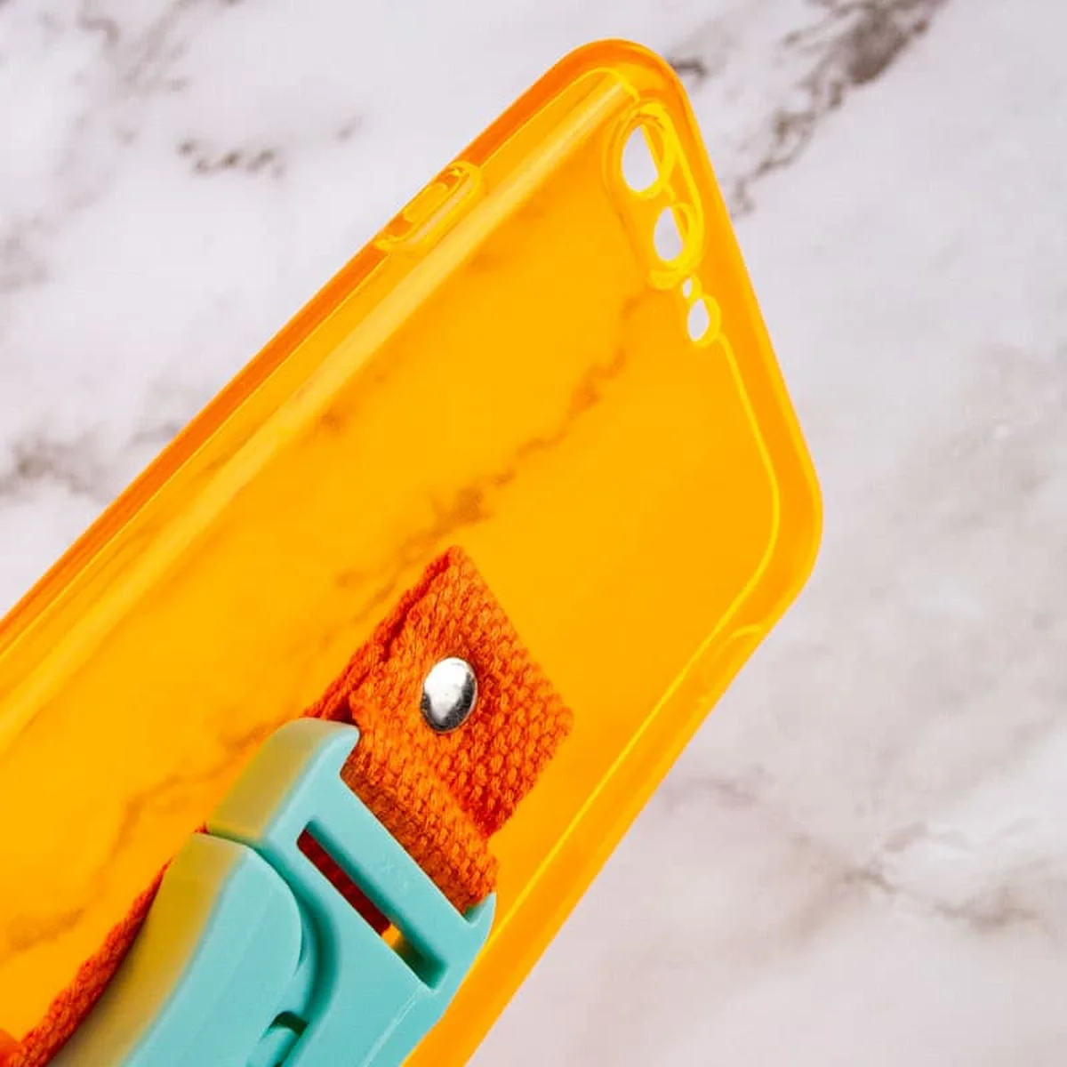 Чехол Handfree с цветным ремешком для Apple iPhone 7 plus / 8 plus (5.5") Оранжевый