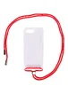 Чехол TPU Crossbody Transparent для Apple iPhone 7 plus / 8 plus (5.5") Красный
