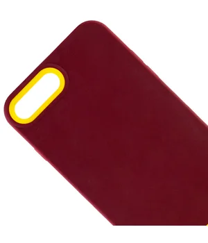 Чехол TPU+PC Bichromatic для Apple iPhone 7 plus / 8 plus (5.5") Brown burgundy / Yellow