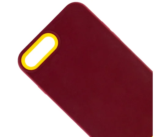 Чохол TPU+PC Bichromatic для Apple iPhone 7 plus / 8 plus (5.5") Brown burgundy / Yellow