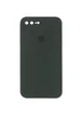 Чехол Silicone Case Square Full Camera Protective (AA) для Apple iPhone 7 plus / 8 plus (5.5") Зеленый / Black Green