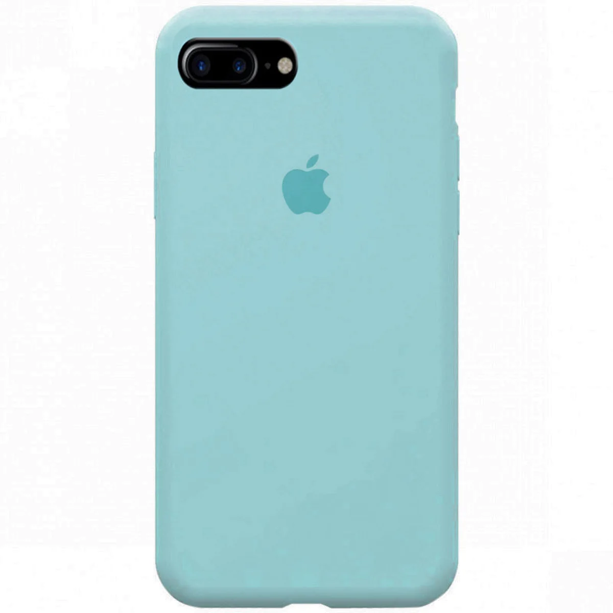 Чехол Silicone case (A) (с закрытым низом) для Apple iPhone 7 plus / 8 plus (5.5") Бирюзовый / Turquoise