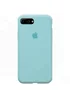 Чехол Silicone case (A) (с закрытым низом) для Apple iPhone 7 plus / 8 plus (5.5") Бирюзовый / Turquoise