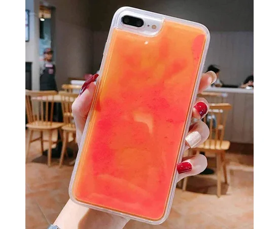Неоновый чехол Neon Sand glow in the dark для Apple iPhone 7 plus / 8 plus (5.5") Оранжевый