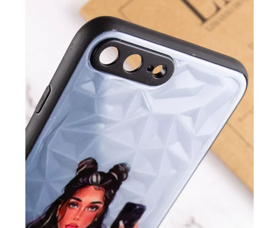 TPU+PC чехол Prisma Ladies для Apple iPhone 7 plus / 8 plus (5.5") Black in White