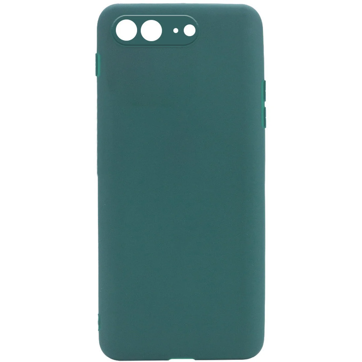 Силиконовый чехол Candy Full Camera для Apple iPhone 7 plus / 8 plus (5.5") Зеленый / Forest green