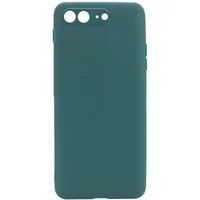 Силиконовый чехол Candy Full Camera для Apple iPhone 7 plus / 8 plus (5.5") Зеленый / Forest green