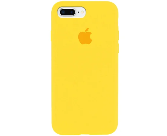 Чехол Silicone Case Full Protective (AA) для Apple iPhone 7 plus / 8 plus (5.5") Желтый / Canary Yellow