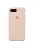 Чехол Silicone case (A) (с закрытым низом) для Apple iPhone 7 plus / 8 plus (5.5") Розовый / Pink Sand