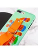 Чехол Funny Holder с цветным ремешком для Apple iPhone 7 plus / 8 plus (5.5") Зеленый / Оранжевый