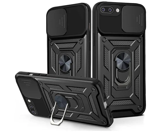 Ударопрочный чехол Camshield Serge Ring для Apple iPhone 7 plus / 8 plus (5.5") Черный