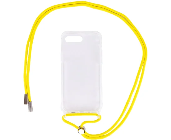 Чехол TPU Crossbody Transparent для Apple iPhone 7 plus / 8 plus (5.5") Желтый