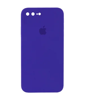 Чехол Silicone Case Square Full Camera Protective (AA) для Apple iPhone 7 plus / 8 plus (5.5") Фиолетовый / Ultra Violet