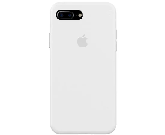 Чохол Silicone case (A) (з закритим низом) для Apple iPhone 7 plus / 8 plus (5.5 ") Білий / White
