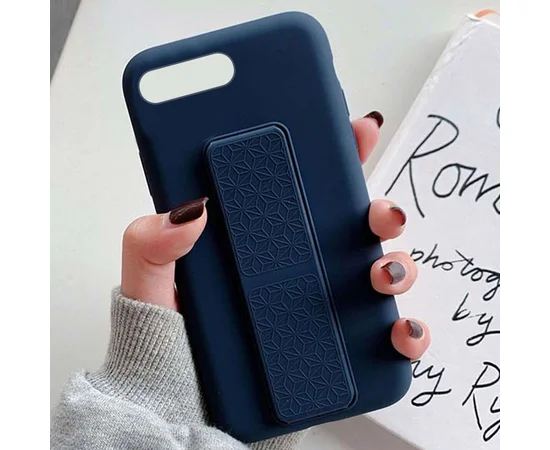 Чехол Silicone Case Hand Holder для Apple iPhone 7 plus / 8 plus (5.5") Темно-синий / Midnight blue