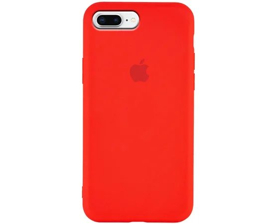 Чехол Silicone Case Slim Full Protective для Apple iPhone 7 plus / 8 plus (5.5") Красный / Red