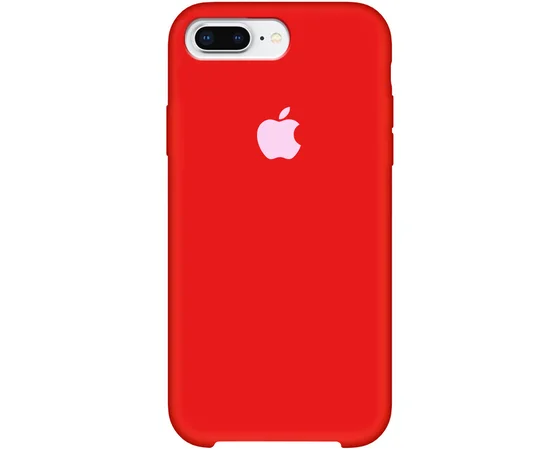 Чехол Silicone Case (AA) для Apple iPhone 7 plus / 8 plus (5.5") Красный / Dark Red