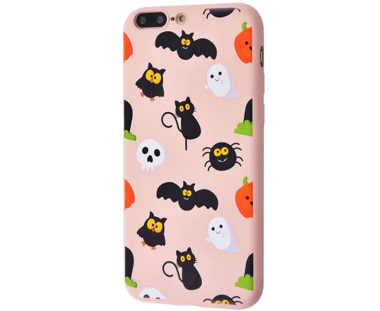 TPU чехол WAVE Fancy для Apple iPhone 7 plus / 8 plus (5.5") Black cats / Pink sand