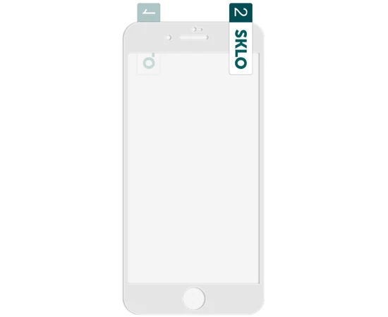 Гибкое защитное стекло SKLO Nano для Apple iPhone 7 plus / 8 plus (5.5") Белый