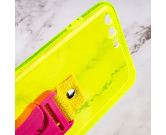 Чехол Handfree с цветным ремешком для Apple iPhone 7 plus / 8 plus (5.5") Желтый