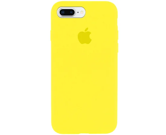 Чехол Silicone Case Full Protective (AA) для Apple iPhone 7 plus / 8 plus (5.5") Желтый / Neon Yellow