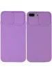 Чехол Camshield Square TPU со шторкой для камеры для Apple iPhone 7 plus / 8 plus (5.5") Сиреневый