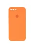 Чехол Silicone Case Square Full Camera Protective (AA) для Apple iPhone 7 plus / 8 plus (5.5") Оранжевый / Papaya