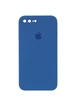 Чехол Silicone Case Square Full Camera Protective (AA) для Apple iPhone 7 plus / 8 plus (5.5") Синий / Navy blue