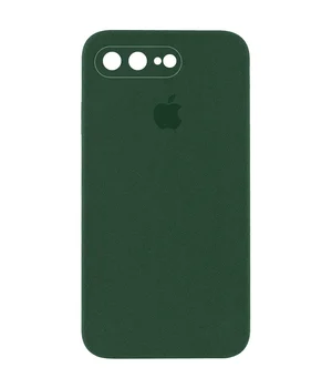 Чехол Silicone Case Square Full Camera Protective (AA) для Apple iPhone 7 plus / 8 plus (5.5") Зеленый / Cyprus Green