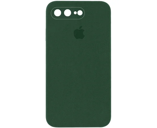 Чохол Silicone Case Square Full Camera Protective (AA) для Apple iPhone 7 plus / 8 plus (5.5") Зелений / Cyprus Green