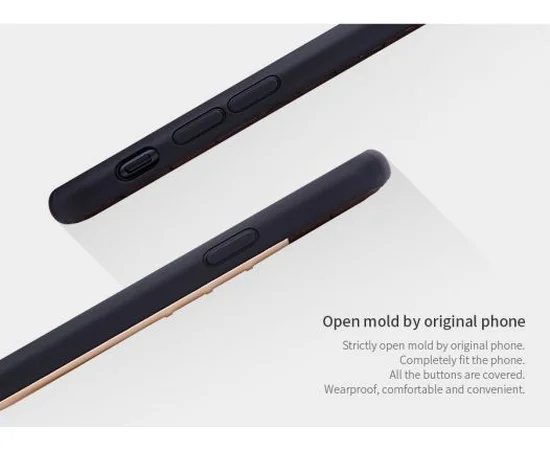 Кожаная накладка Nillkin Hybrid Series для Apple iPhone 7 plus / 8 plus (5.5") Черный / Золотой