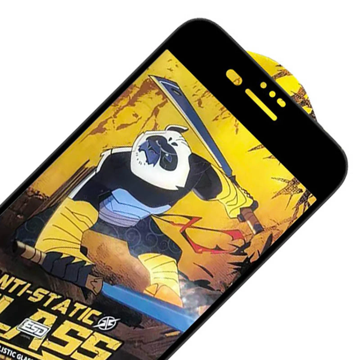 Защитное стекло 5D Anti-static Panda (тех.пак) для Apple iPhone 7 plus / 8 plus (5.5") Черный
