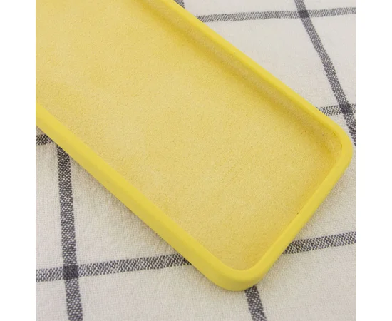 Чехол Silicone Case Square Full Camera Protective (AA) для Apple iPhone 7 plus / 8 plus (5.5") Желтый / Canary Yellow