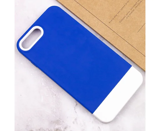 Чехол TPU+PC Bichromatic для Apple iPhone 7 plus / 8 plus (5.5") Navy Blue / White