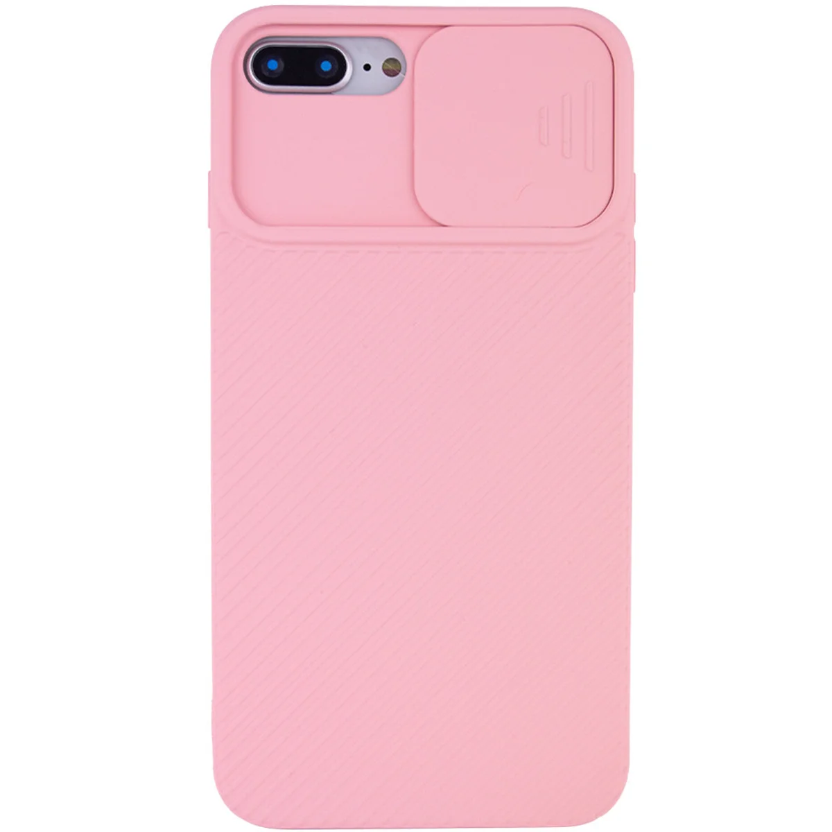 Чехол Camshield Square TPU со шторкой для камеры для Apple iPhone 7 plus / 8 plus (5.5") Rose Gold