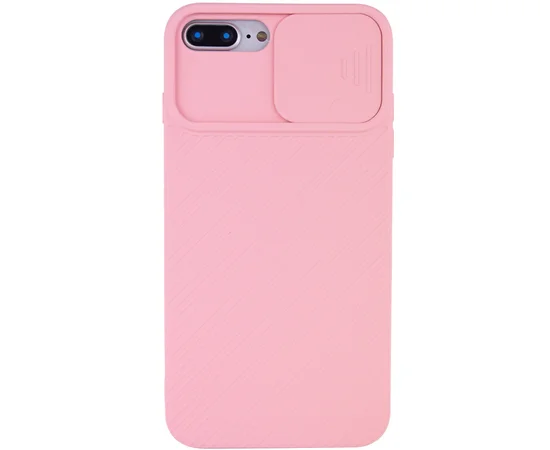 Чехол Camshield Square TPU со шторкой для камеры для Apple iPhone 7 plus / 8 plus (5.5") Rose Gold