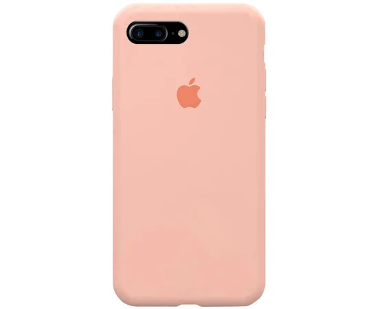 Чехол Silicone case (A) (с закрытым низом) для Apple iPhone 7 plus / 8 plus (5.5") Розовый  / Cotton Candy