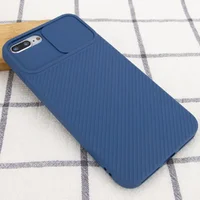 Чохол Camshield Square TPU зі шторкою для камери для Apple iPhone 7 plus / 8 plus (5.5 ") Синій