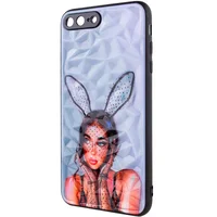 TPU+PC чехол Prisma Ladies для Apple iPhone 7 plus / 8 plus (5.5") Rabbit