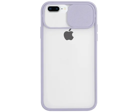 Чехол Camshield mate TPU со шторкой защищающей камеру для Apple iPhone 7 plus / 8 plus (5.5") Сиреневый