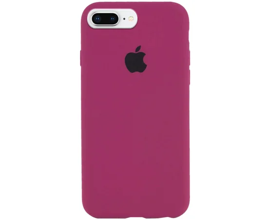 Чохол Silicone case (A) (з закритим низом) для Apple iPhone 7 plus / 8 plus (5.5 ") Бордовий / Maroon