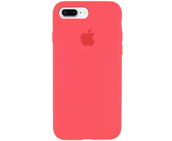 Чехол Silicone Case Full Protective (AA) для Apple iPhone 7 plus / 8 plus (5.5") Арбузный / Watermelon red
