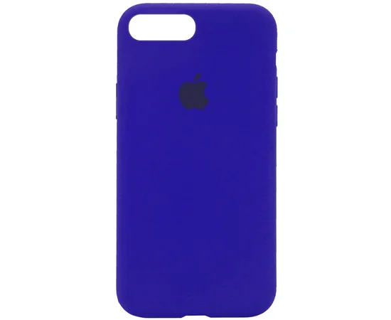 Чехол Silicone Case Full Protective (AA) для Apple iPhone 7 plus / 8 plus (5.5") Синий / Shiny blue